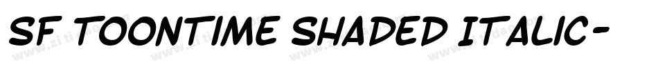 SF Toontime Shaded Italic字体转换